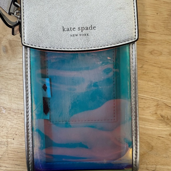 Kate Spade Silver and Blue Phone Holster - Picture 1 of 5